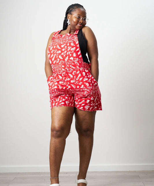 Ankara Short Dungaree