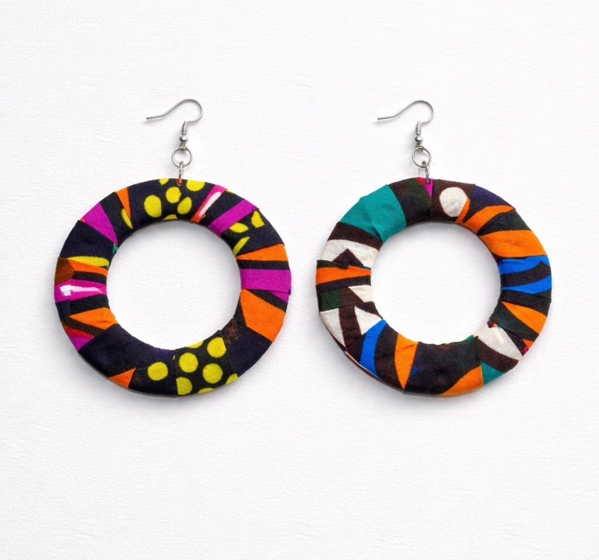 Dangle earrings (Ankara)