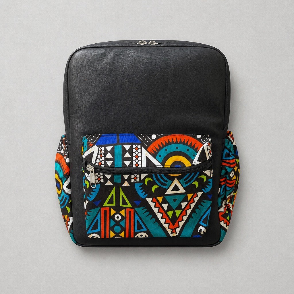 Leather Ankara bag