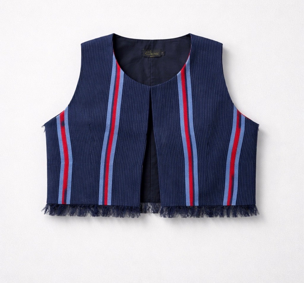 Aso-oke waist coat
