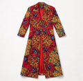 Ankara Long Patterned Coat