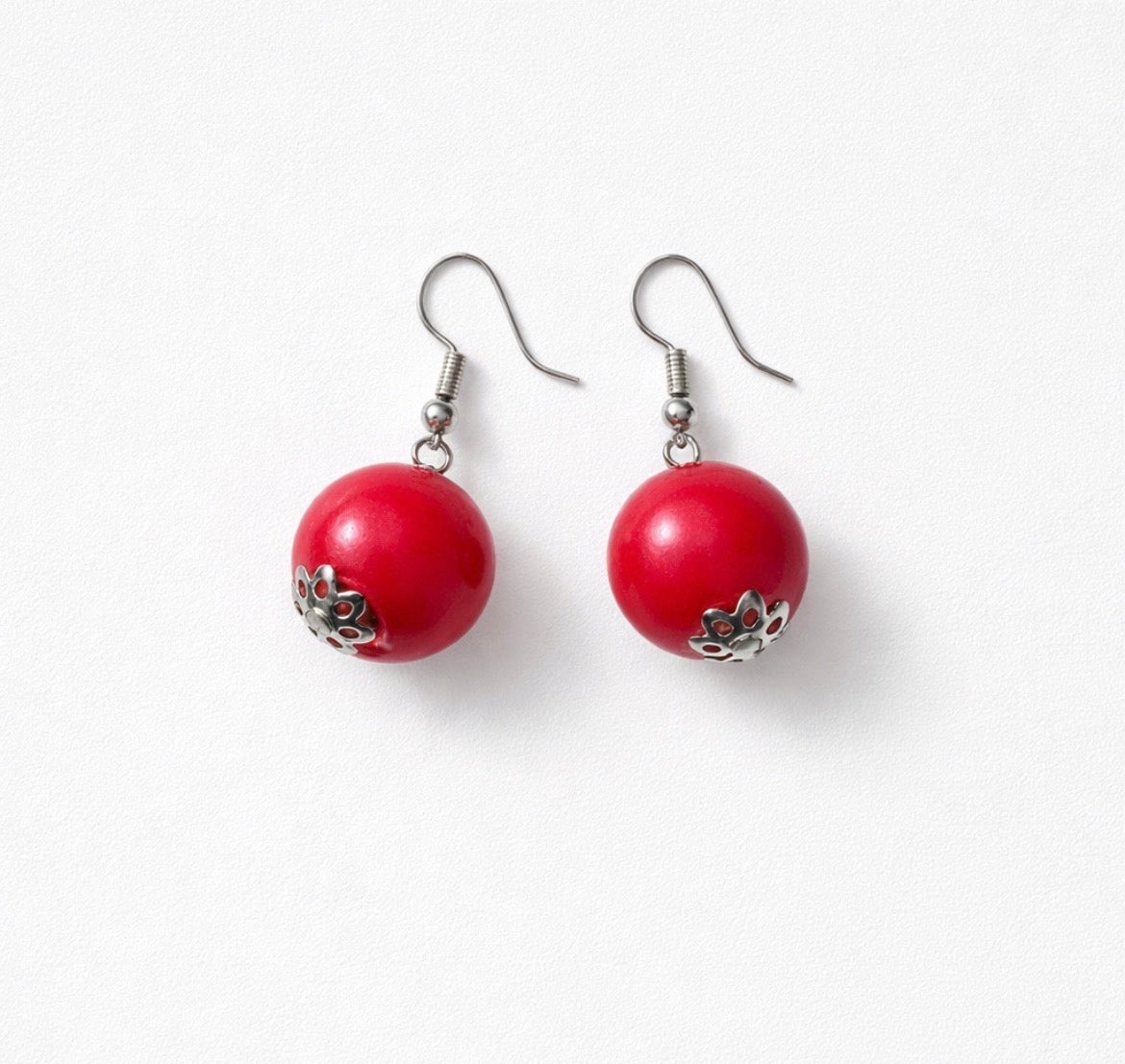 Dangle earrings (spherical)