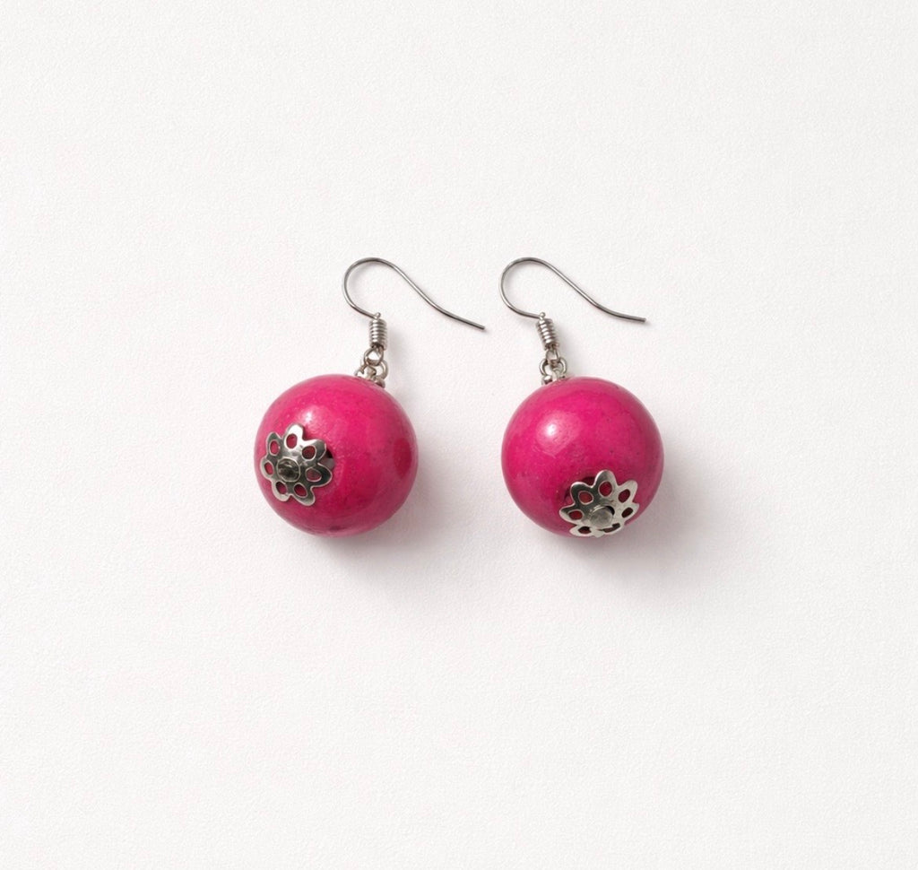 Dangle earrings (spherical)
