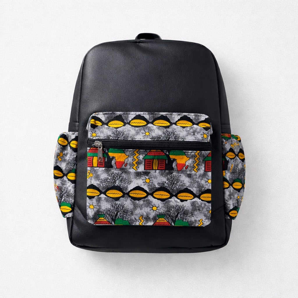 Leather Ankara bag