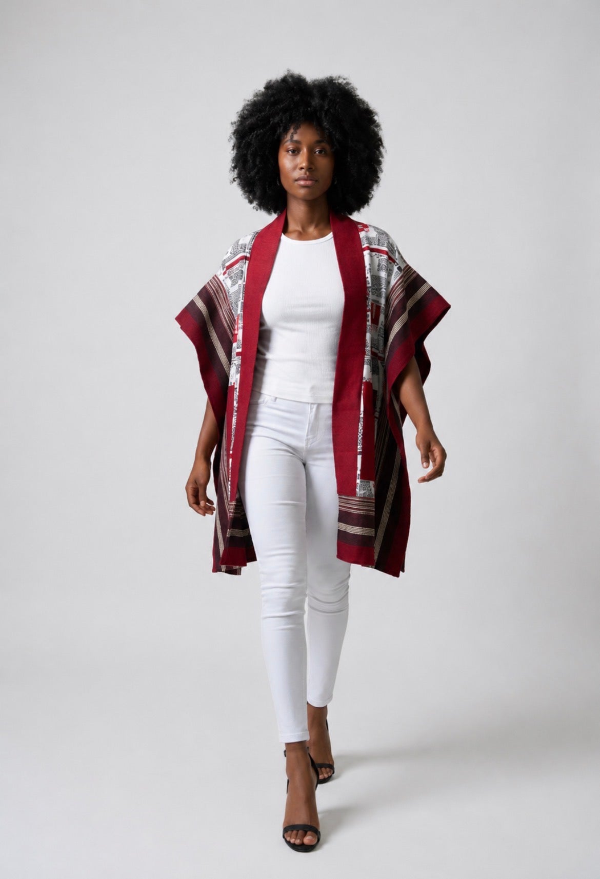 Ankara and Aso-Oke kimono