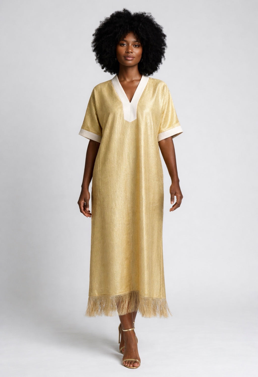 Maxi Gown with fringe