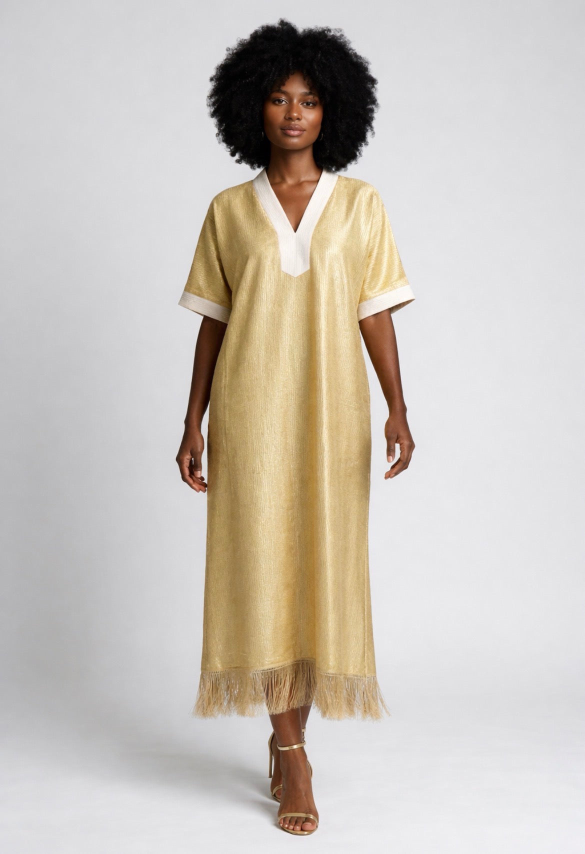 Maxi Gown with fringe