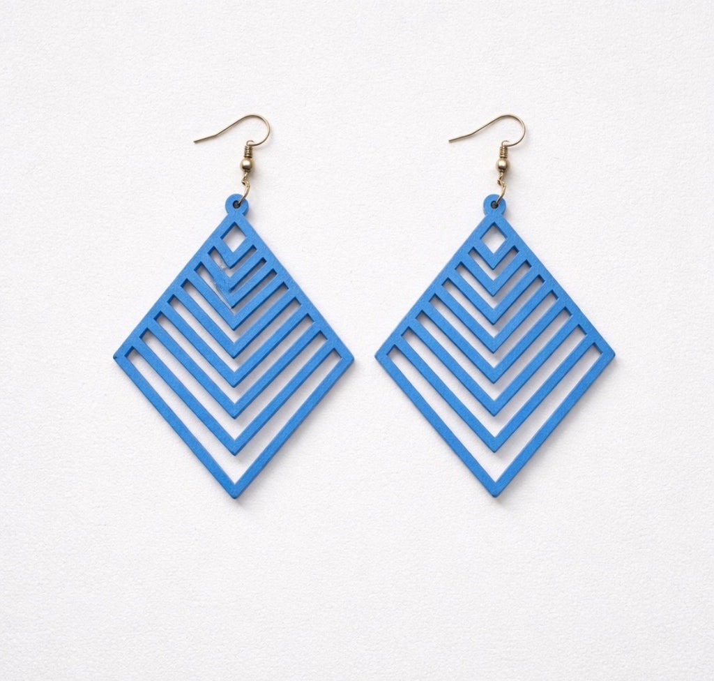 Diamond shaped earrings