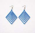 Diamond shaped earrings