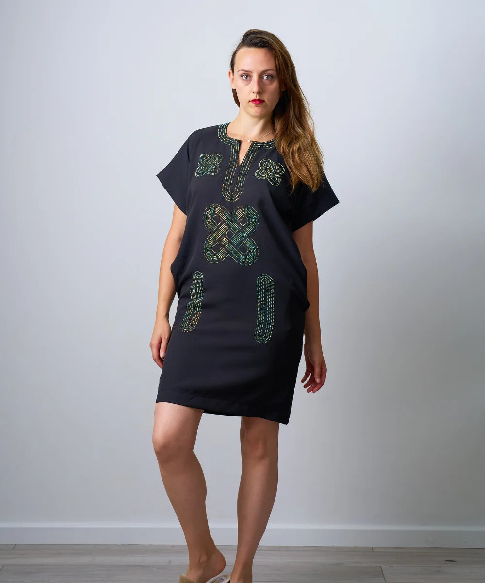 Ankara Women's Short Gown