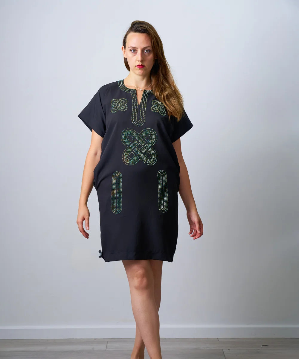 Ankara Women's Short Gown