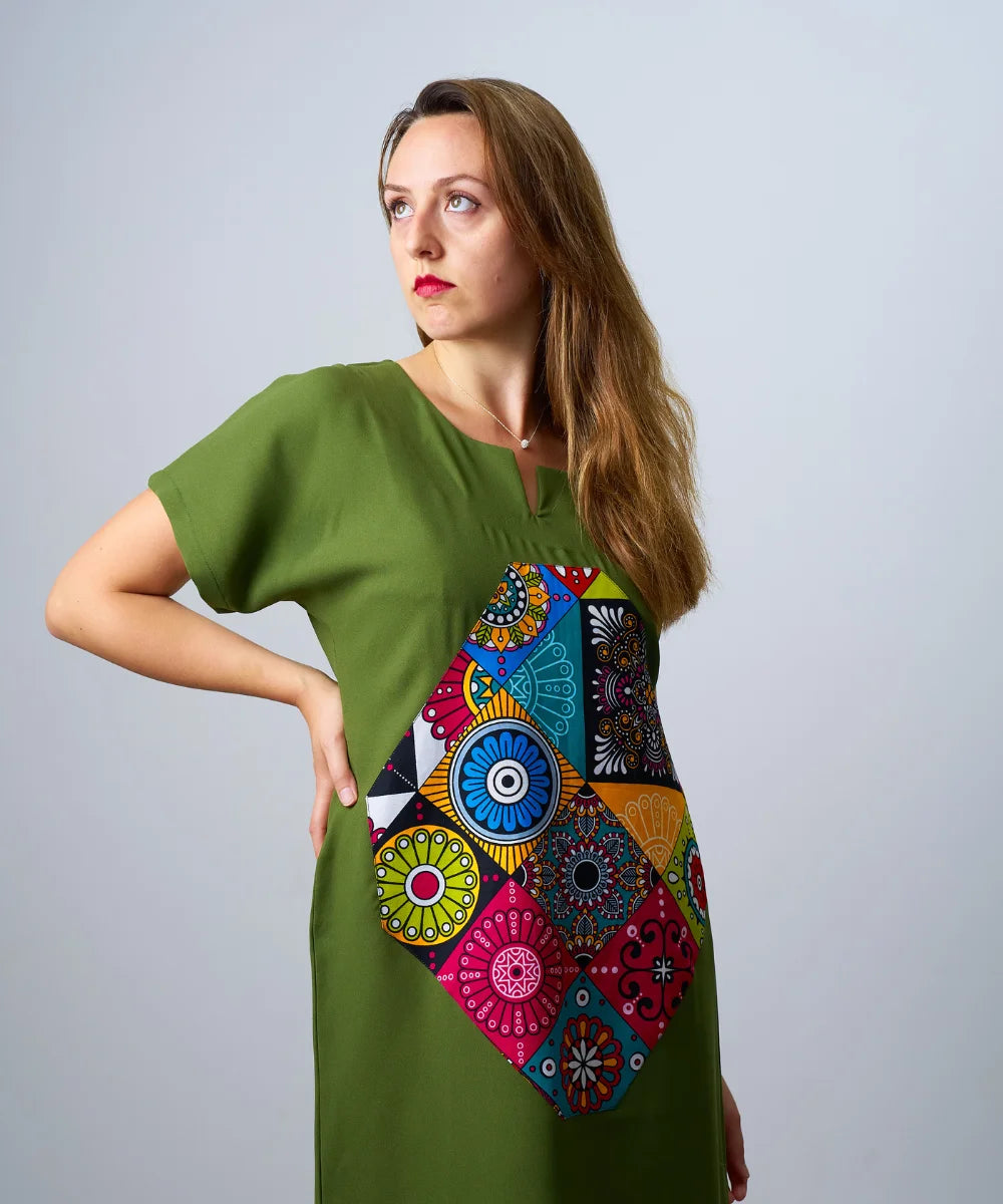 Ankara Women's Short Gown