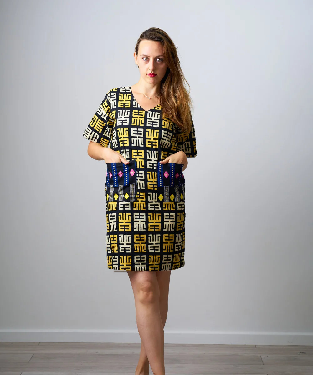 Ankara Women's Short Gown