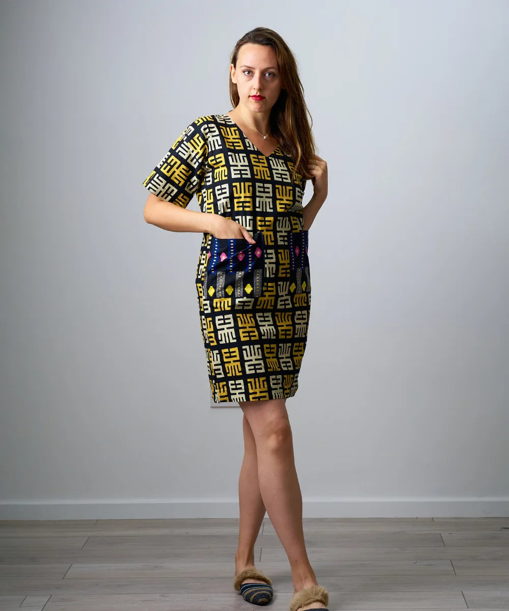 Ankara Women's Short Gown