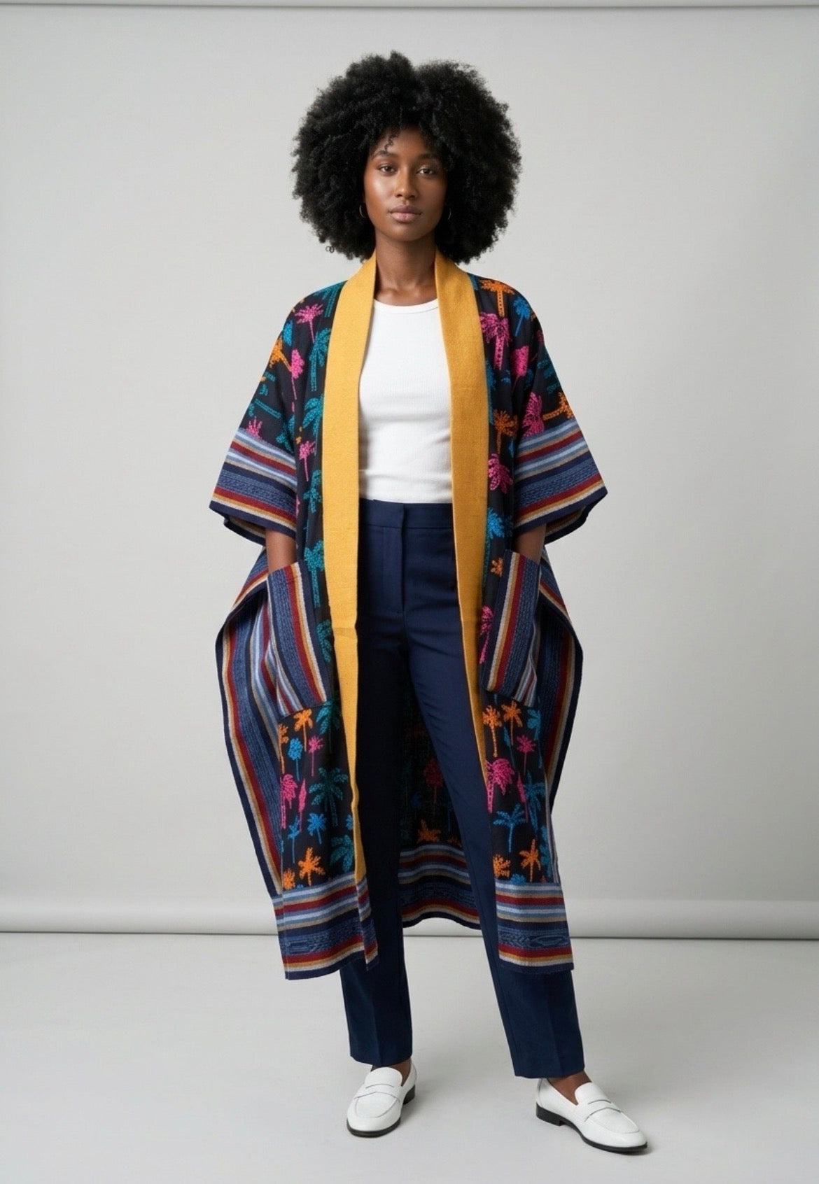 Ankara and Aso-Oke kimono