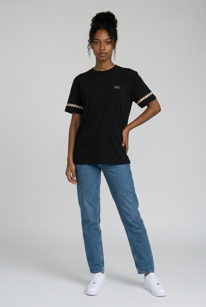 Cowrie sleeve T-Shirt