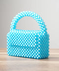 Women’s Pearl Beaded Mini Handbag with Top Handle