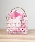 Handcrafted Beaded Box Bag with Satin Pouch