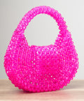 Handcrafted Crystal Beaded Mini Handbag