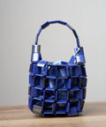 Handcrafted Sculptural Beaded Mini Bag with Top Handle