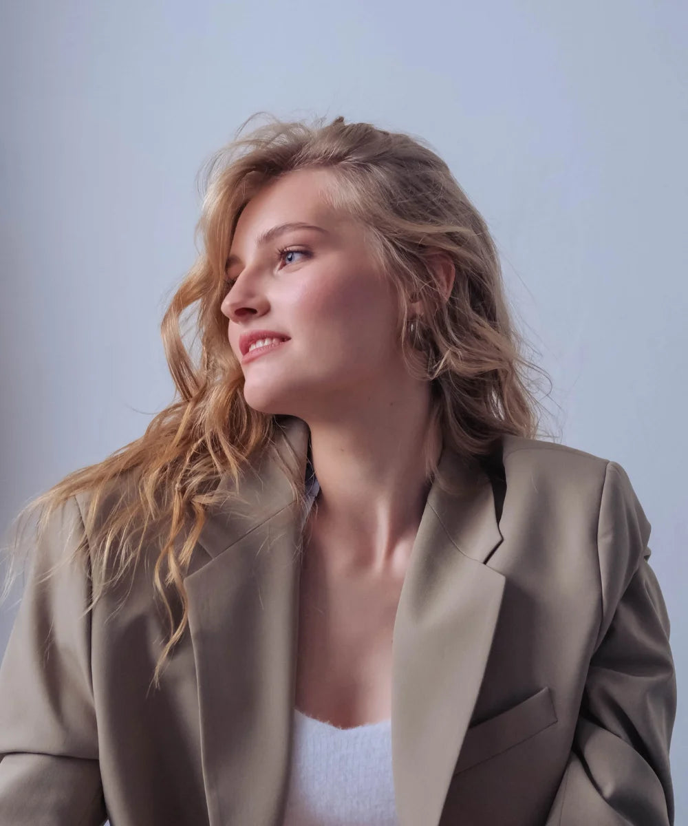 Classic Beige Blazer for Women