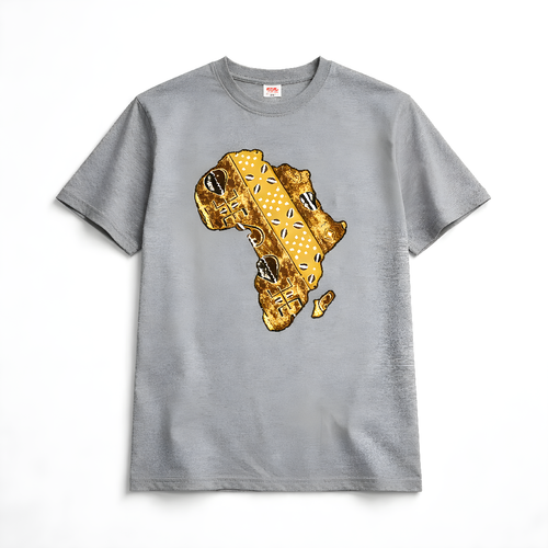 African map print T-shirt