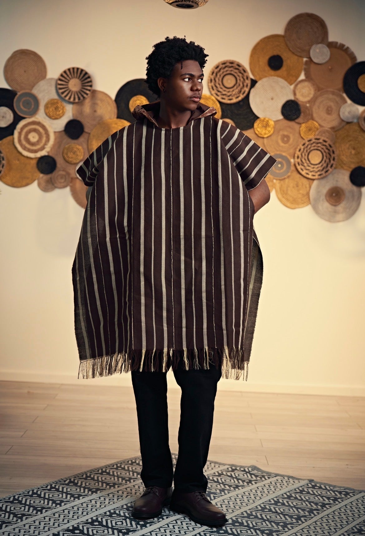 Hooded kaftan