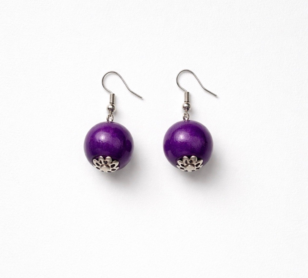 Dangle earrings (spherical)