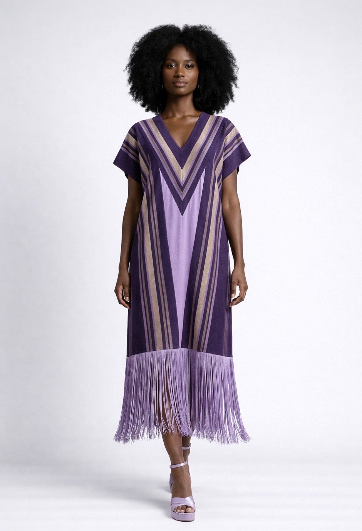 Maxi Gown with fringe