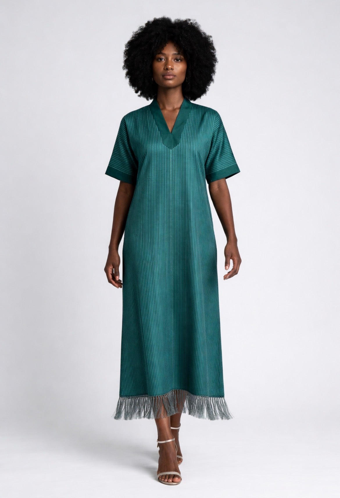 Maxi Gown with fringe
