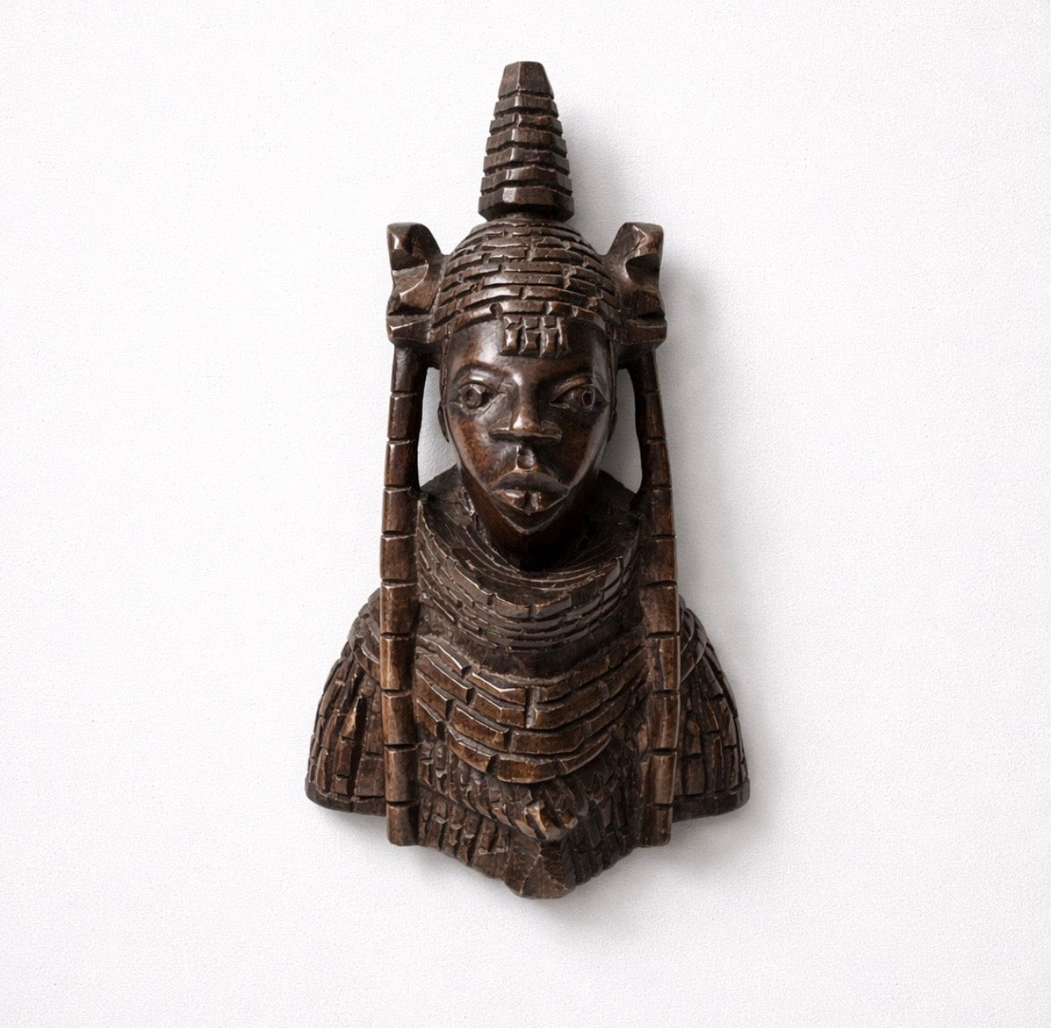 African Royal Bust Scculpture