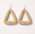 Raffia Triangle earrings