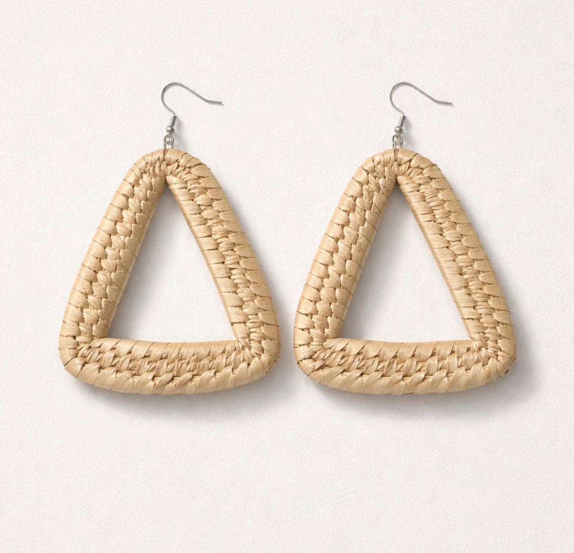 Raffia Triangle earrings