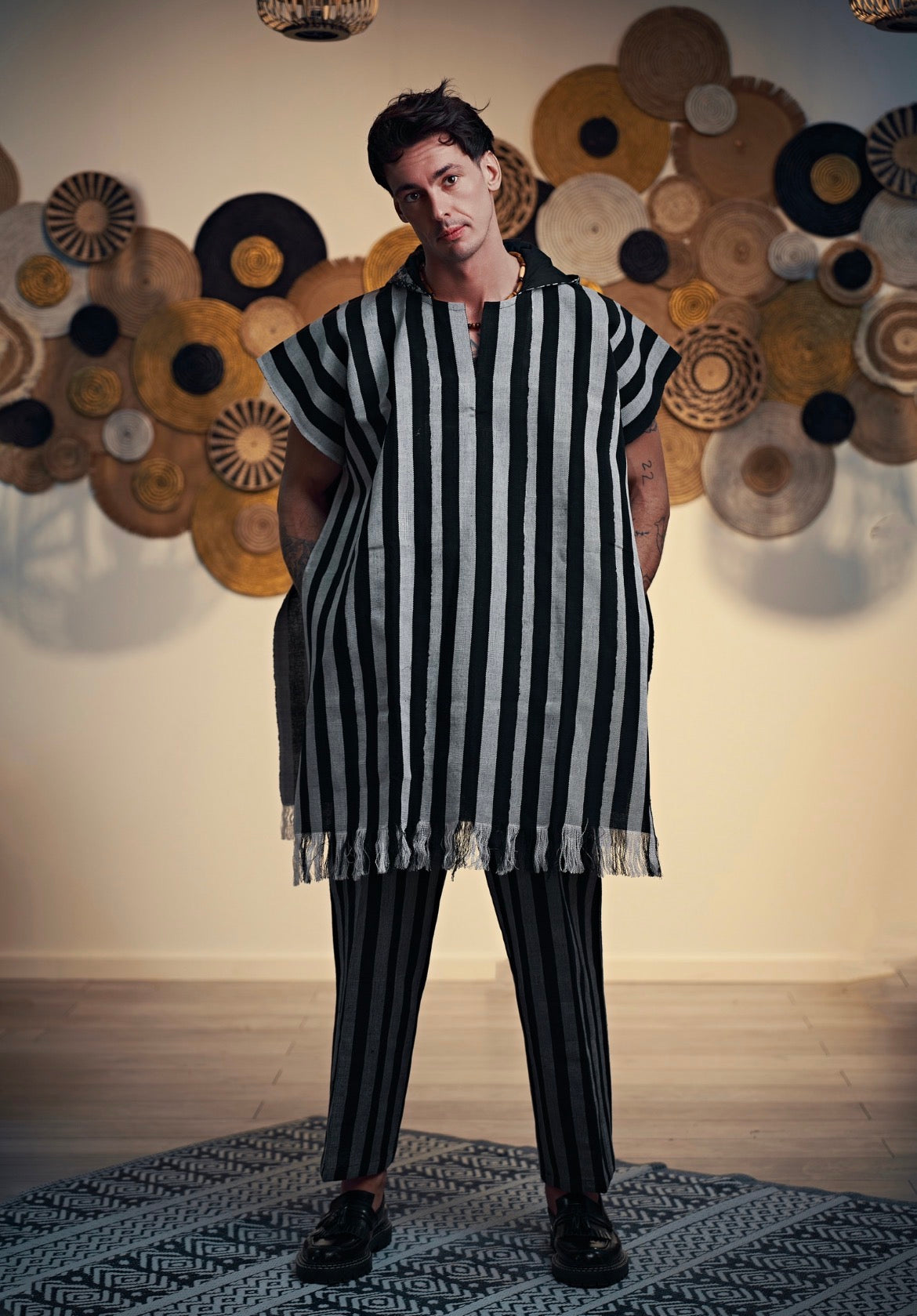 Hooded kaftan