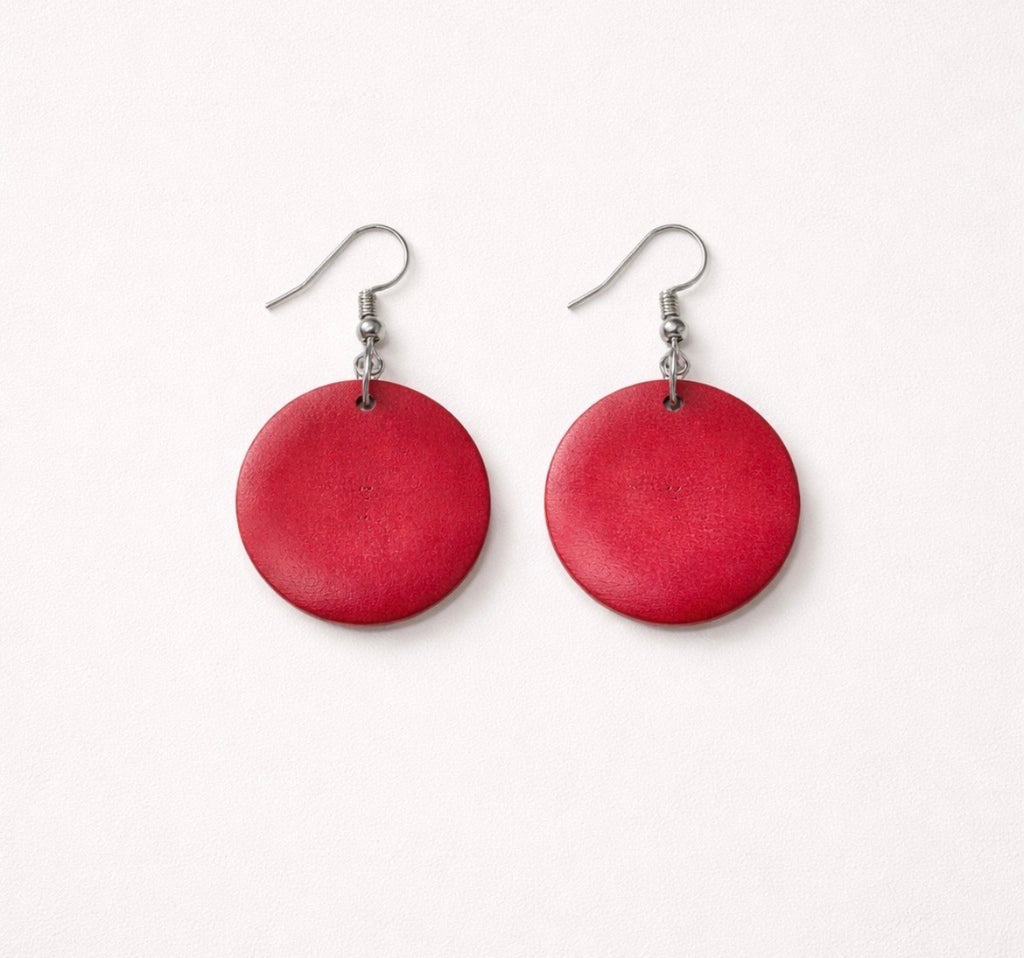Dangle earrings (disc style)