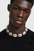 Black cowries necklace
