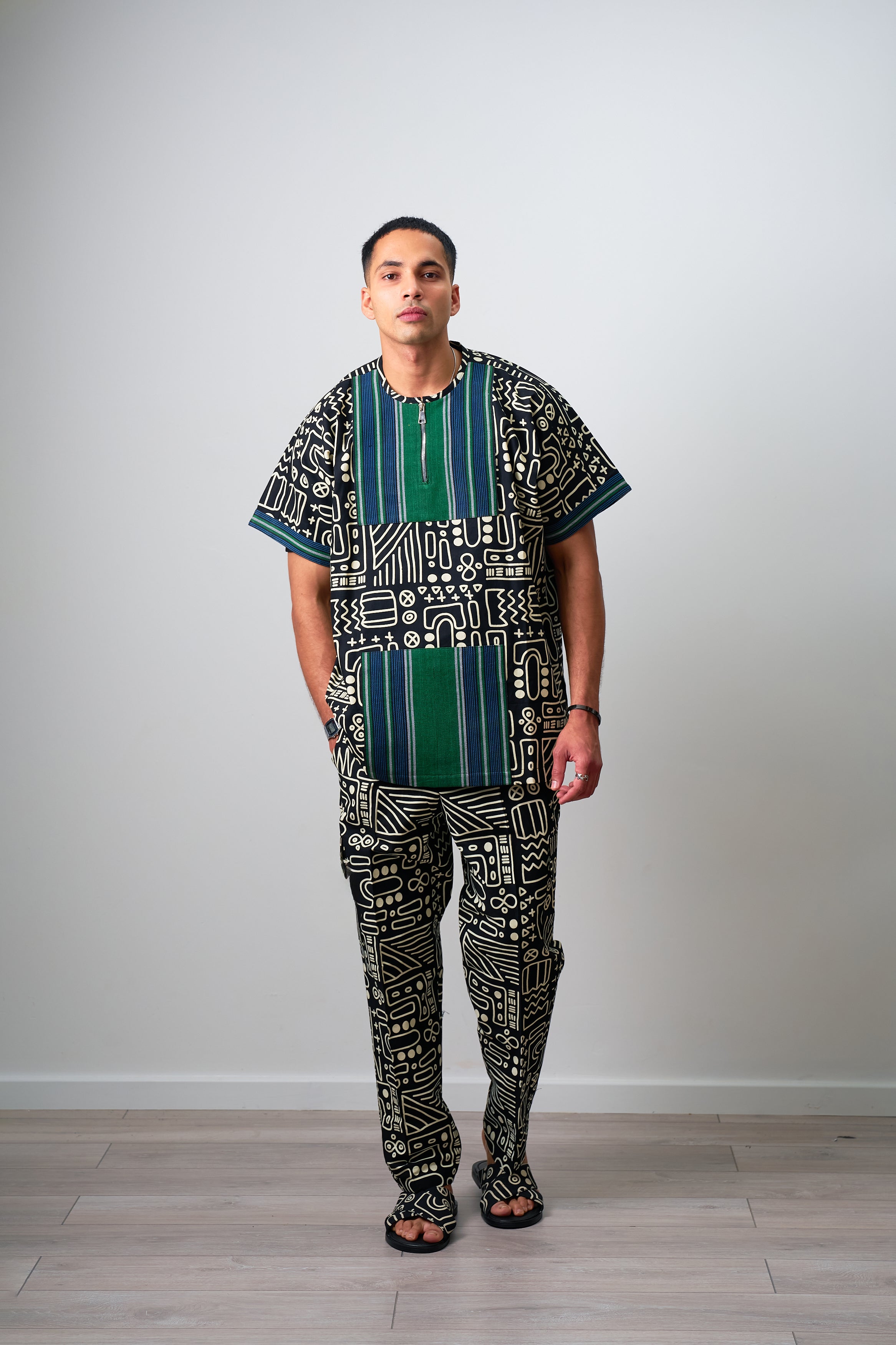 Ankara Male Short Sleeves senator