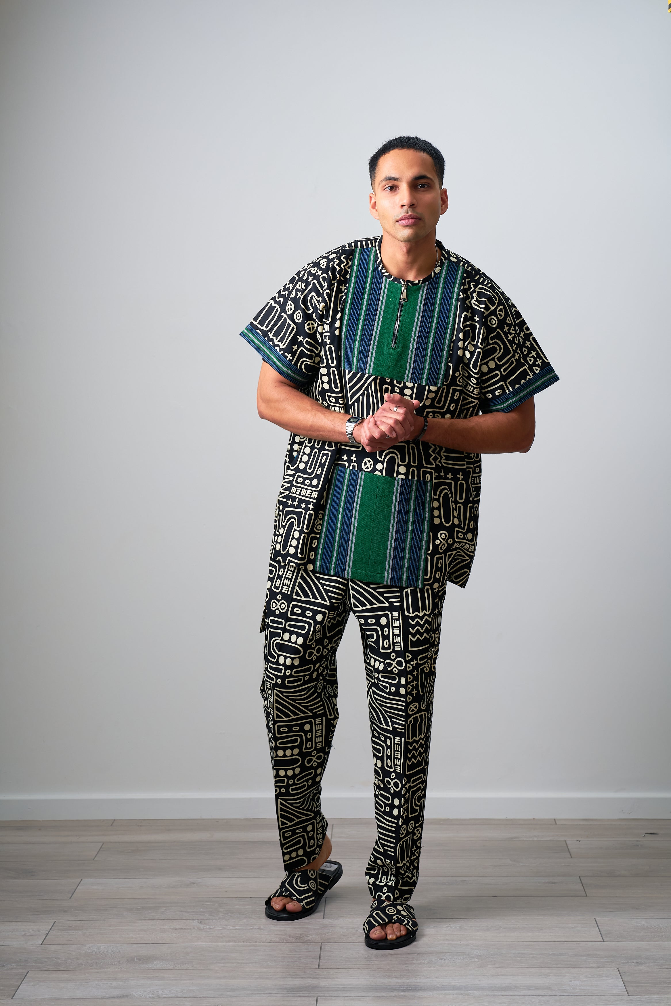 Ankara Male Short Sleeves senator