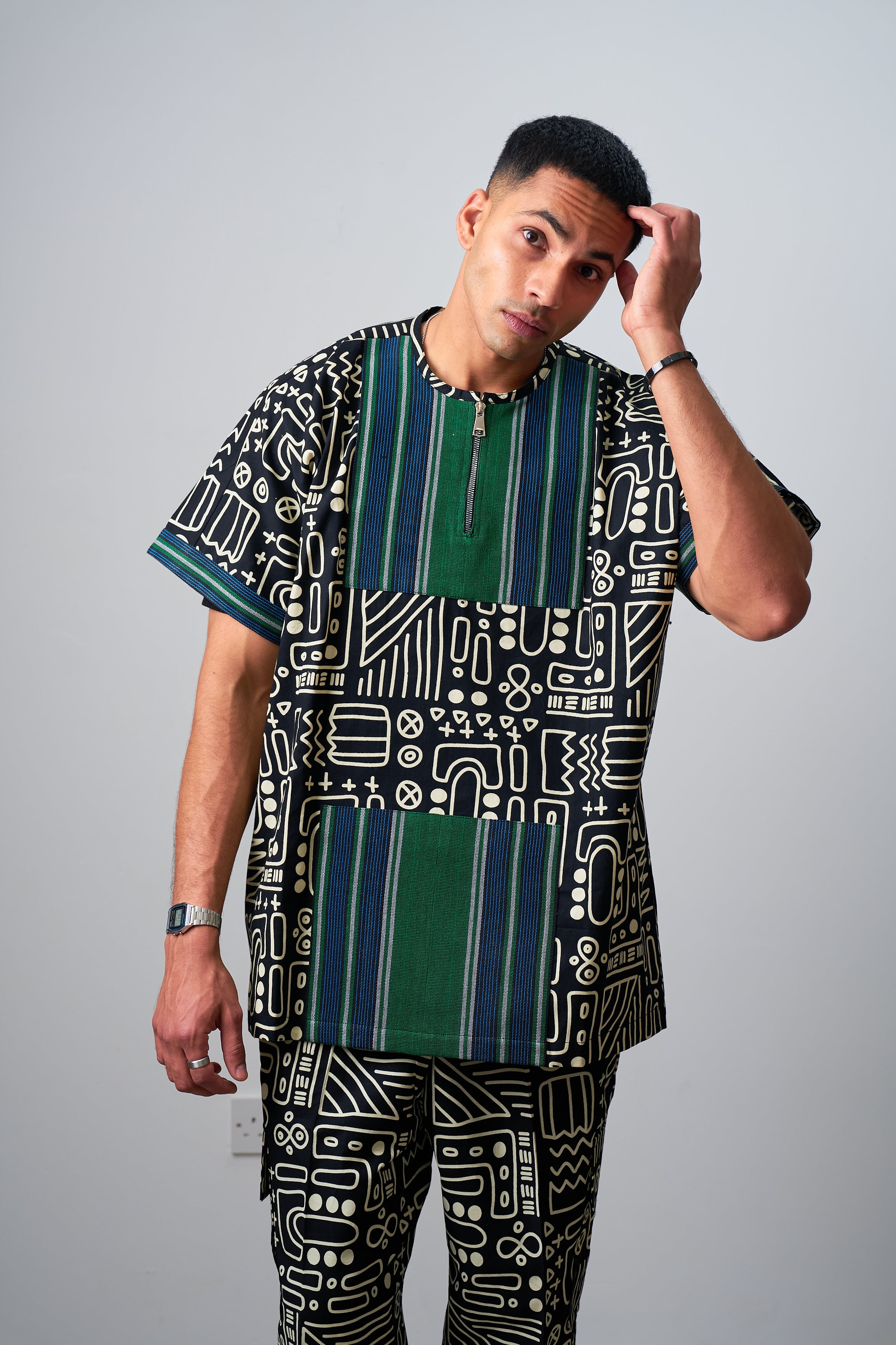 Ankara Male Short Sleeves senator