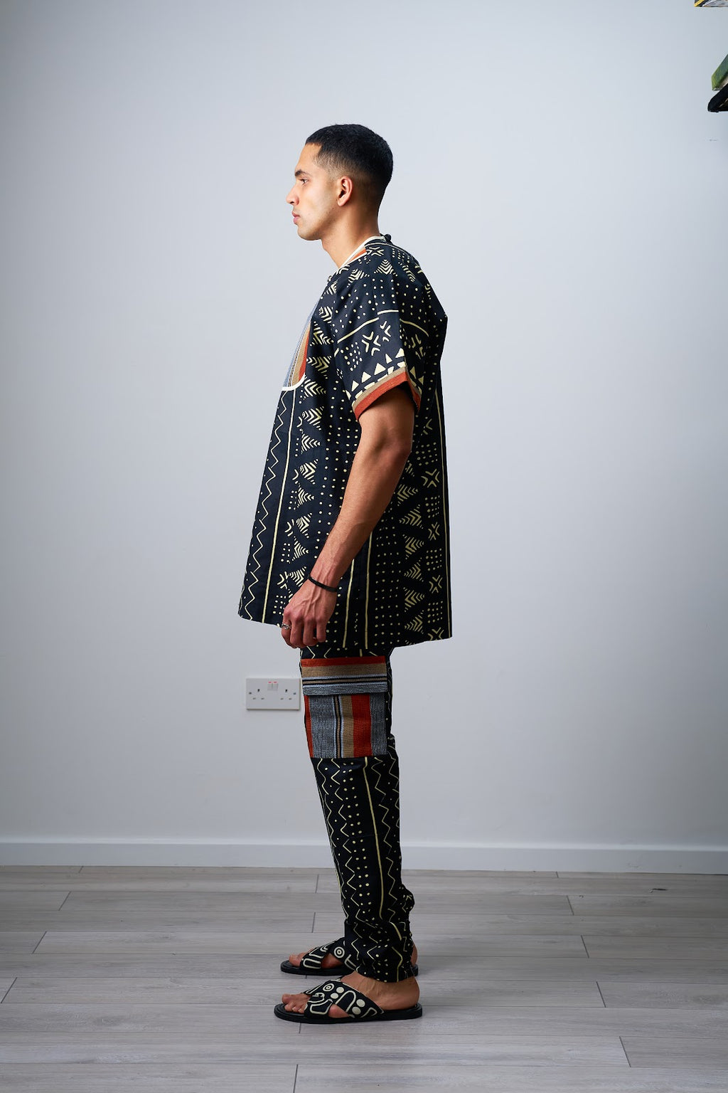 Ankara mens printed co-ord set