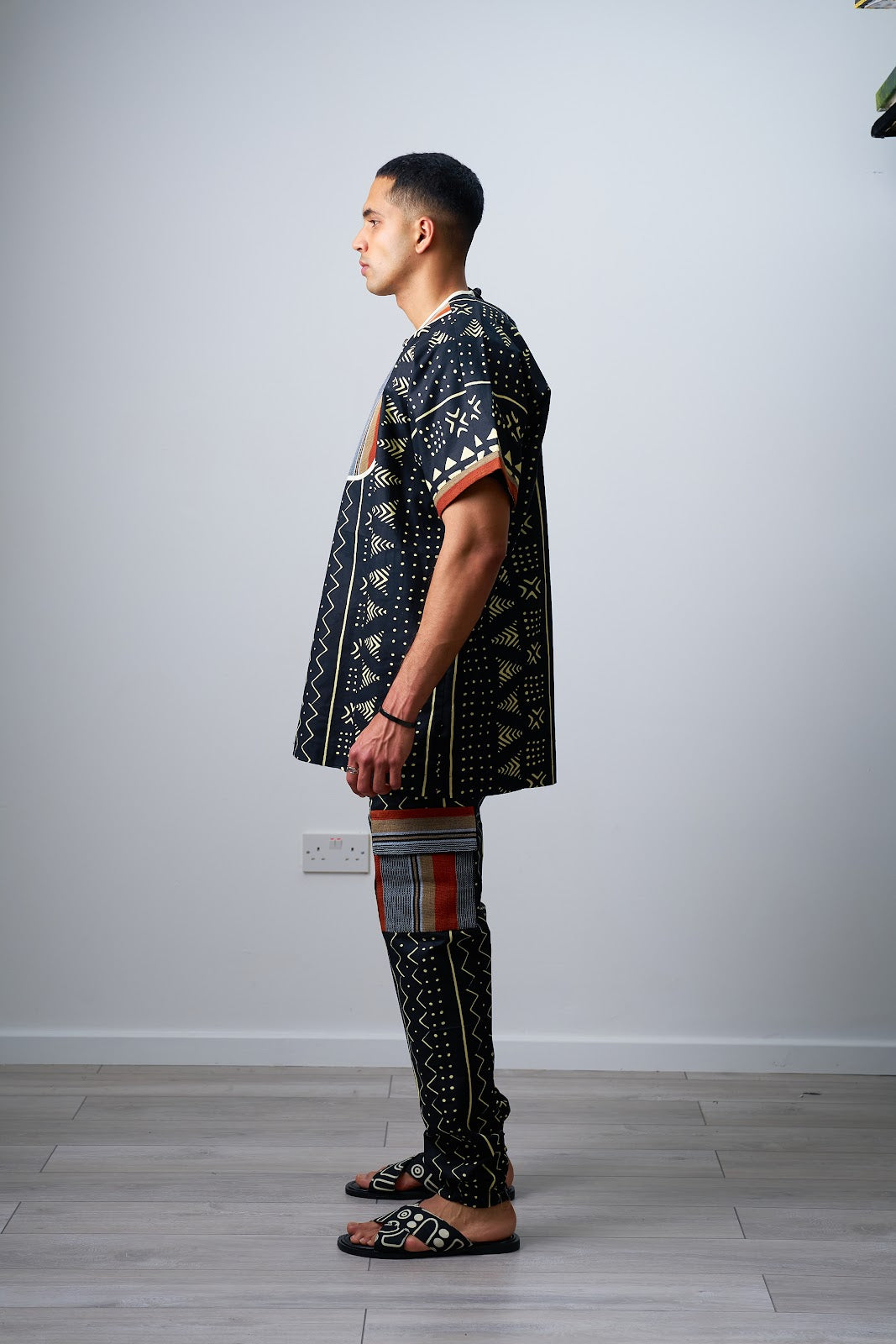 Ankara mens printed co-ord set
