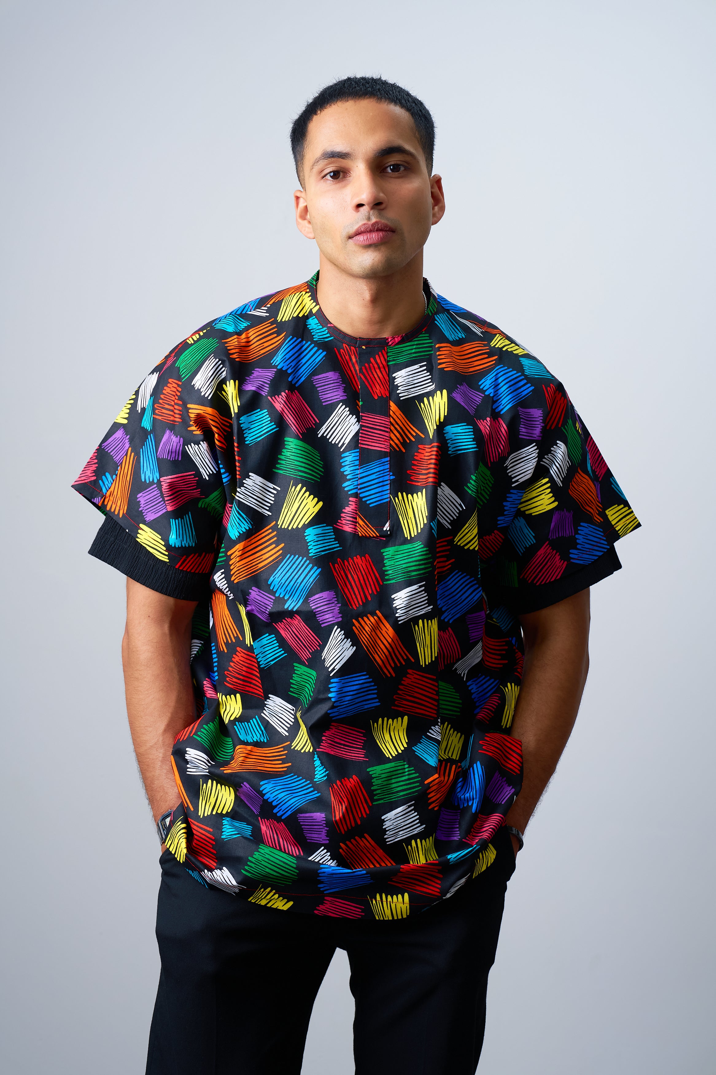 Ankara Male Short Sleeves shirt