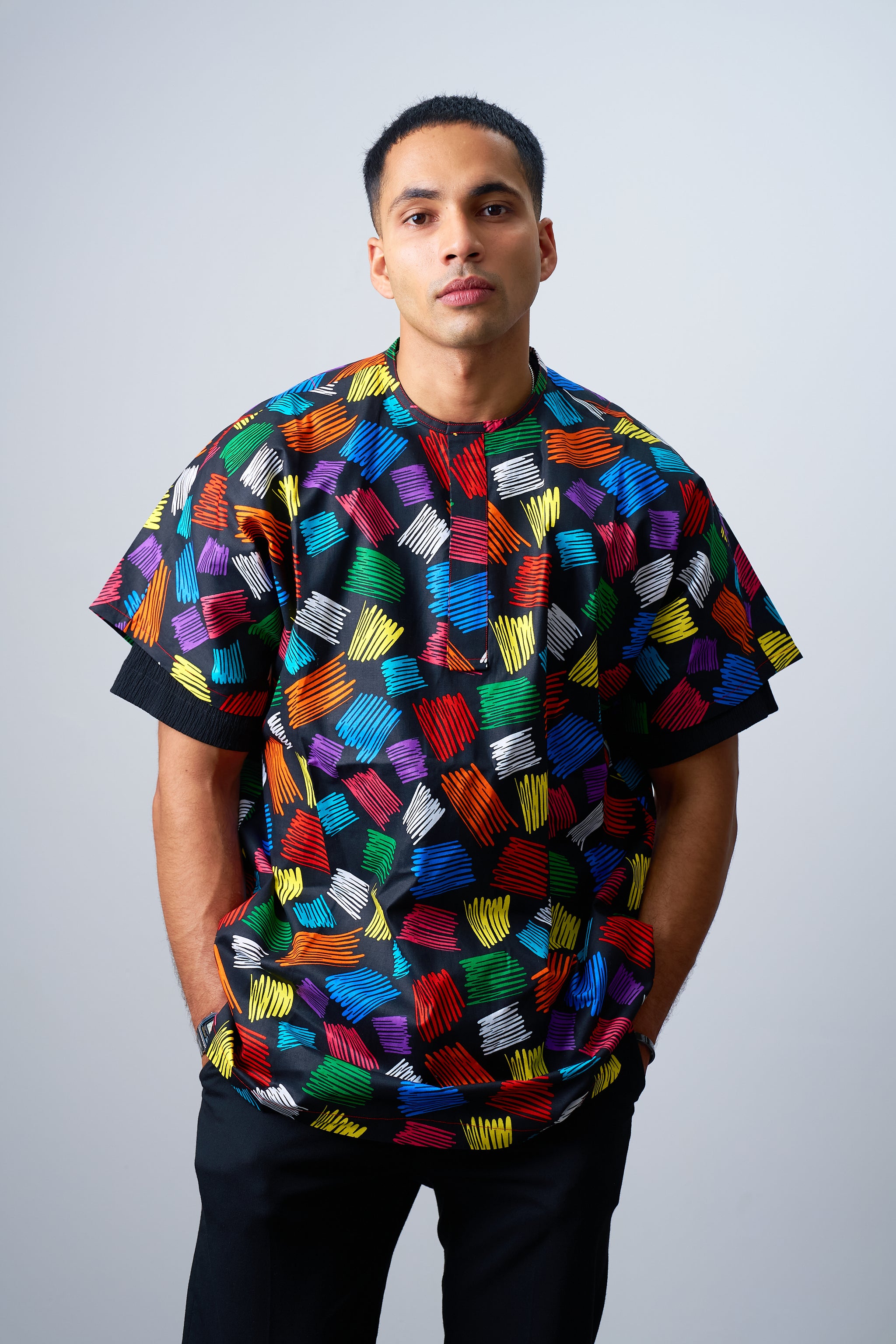 Ankara Male Short Sleeves shirt