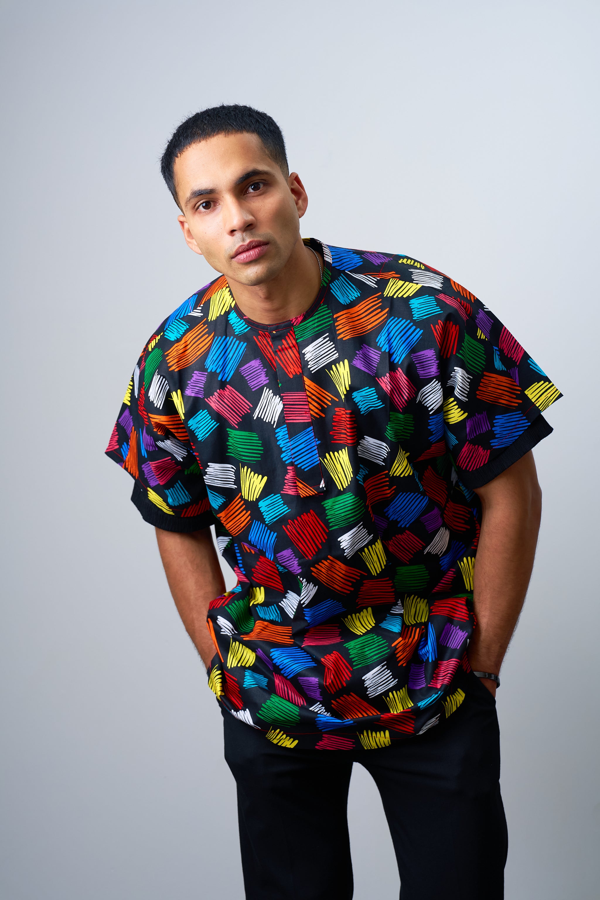 Ankara Male Short Sleeves shirt