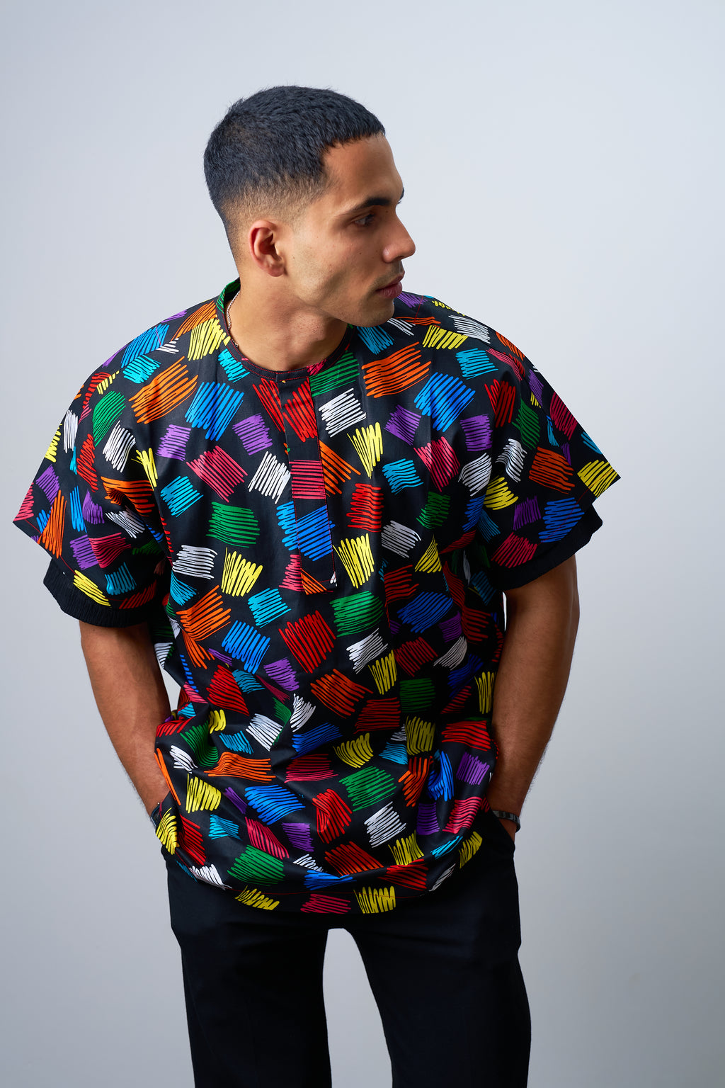 Ankara Male Short Sleeves shirt
