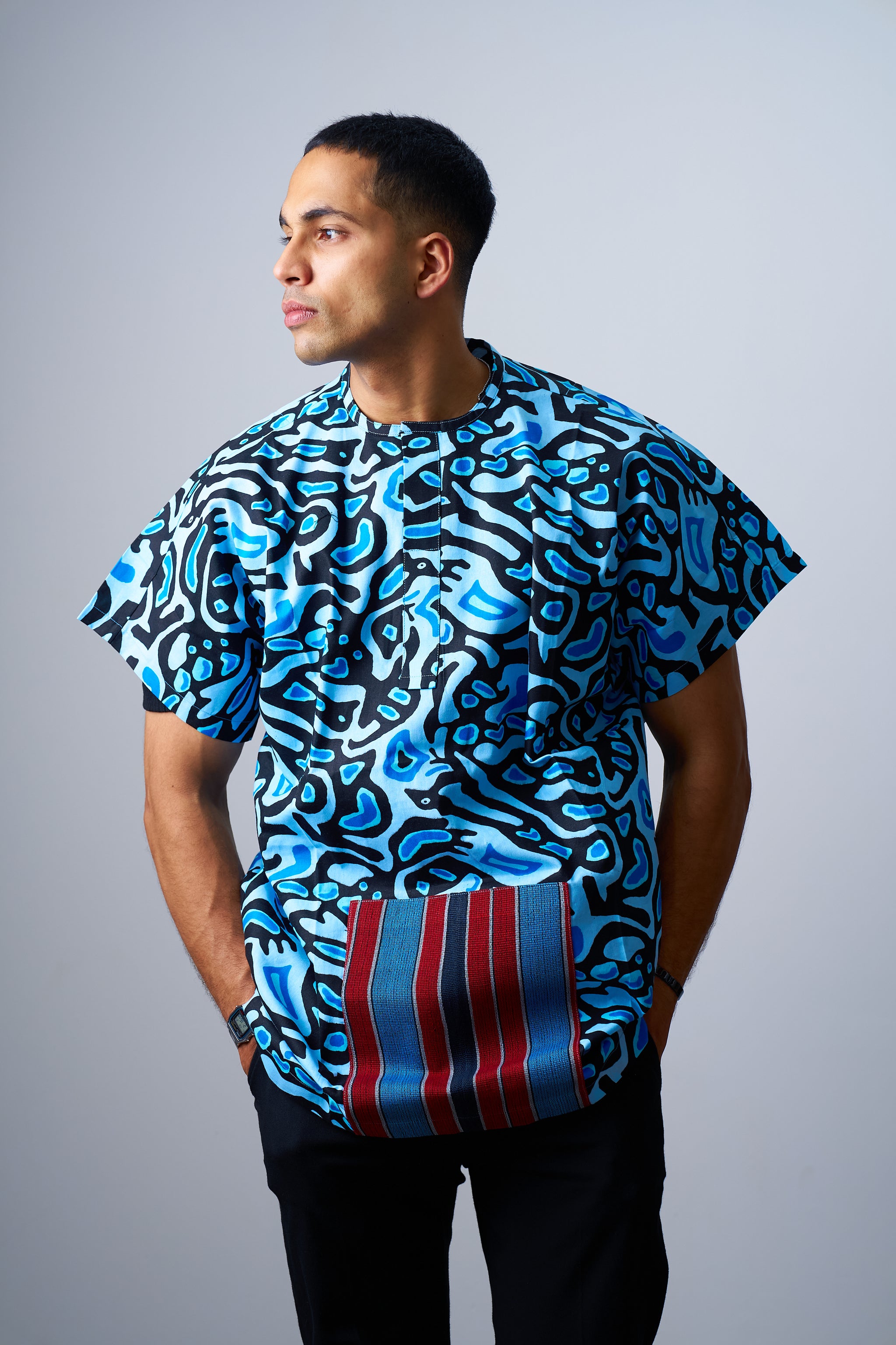 Ankara Male Short Sleeves shirt