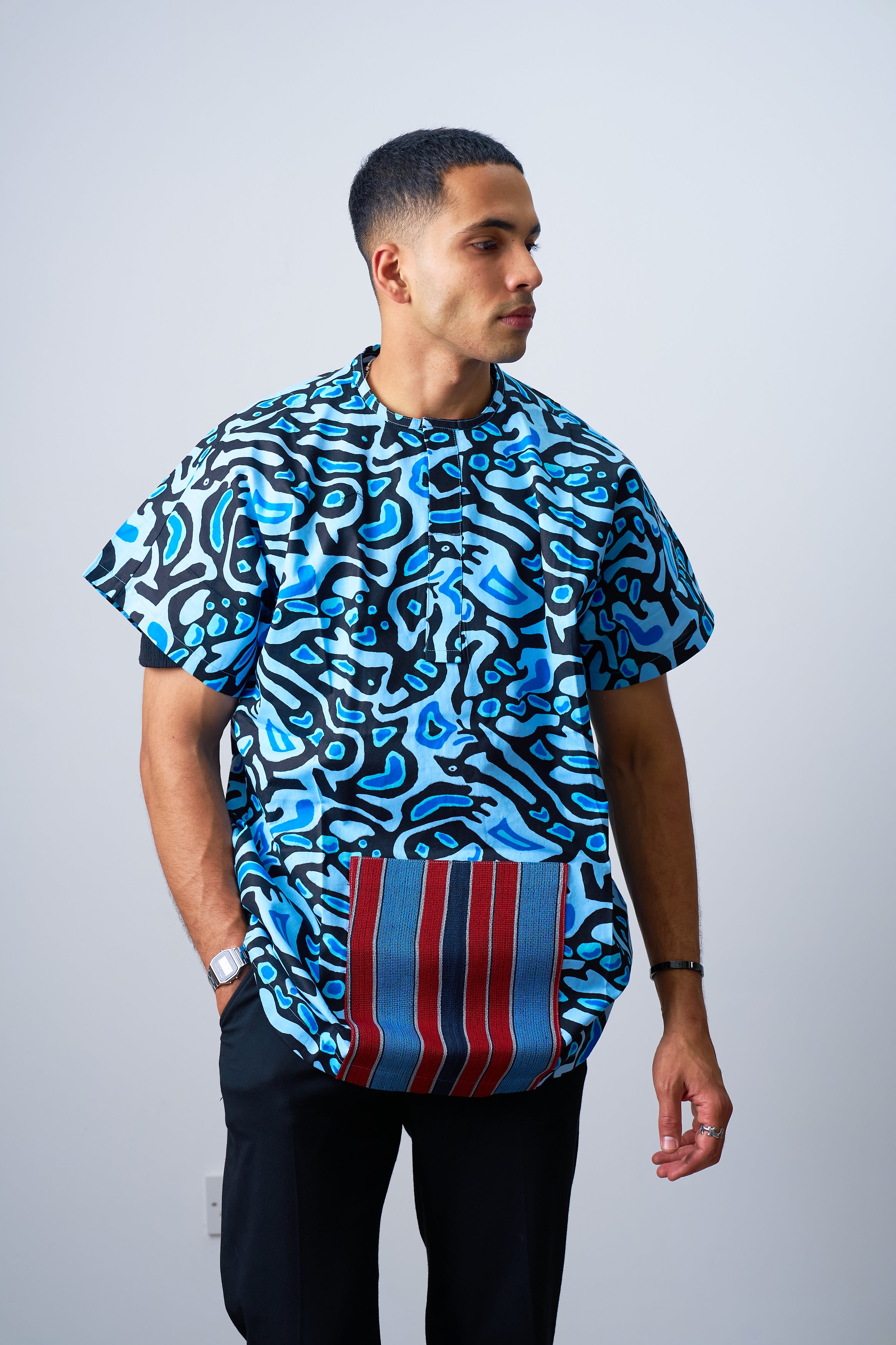 Ankara Male Short Sleeves shirt