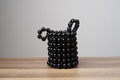 Black beaded bag