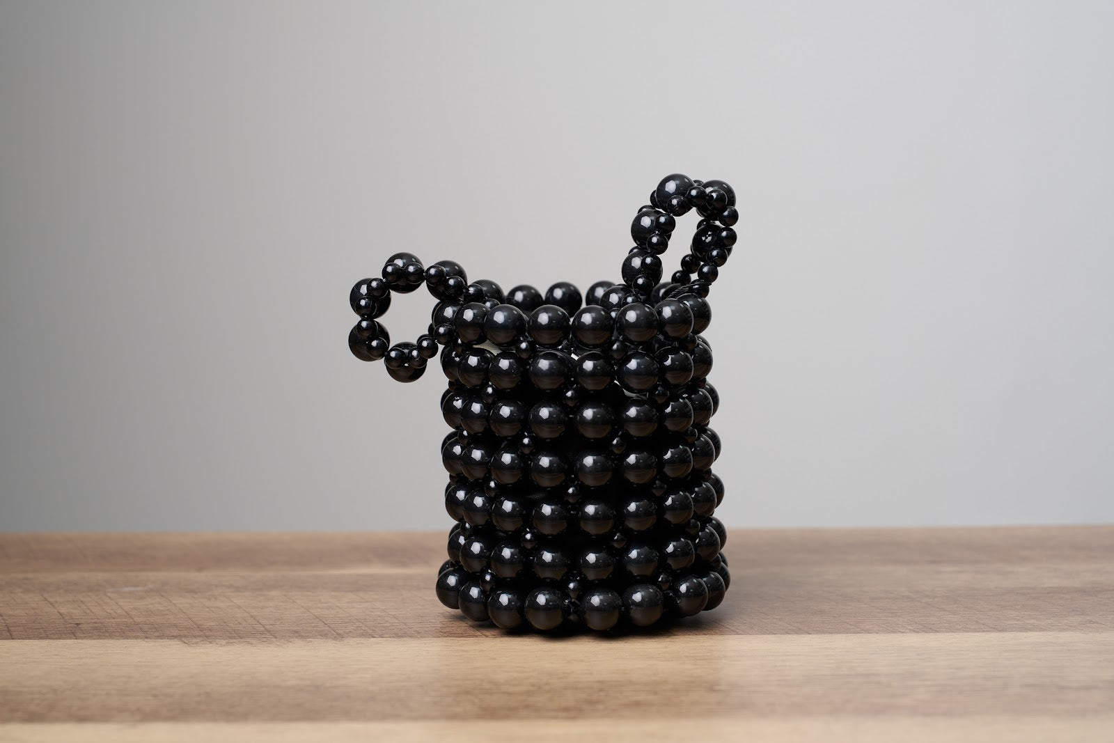 Black beaded bag