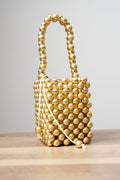 Beaded gold bag